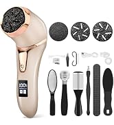 Callus Remover for Feet (with Dander Vacuum), Portable Pedicure Kit Foot File Callus Remover, Rec...