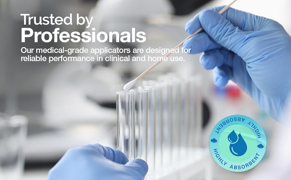 dynarex trusted by professionals medical grade highly absorbent applicators reliable clincical home