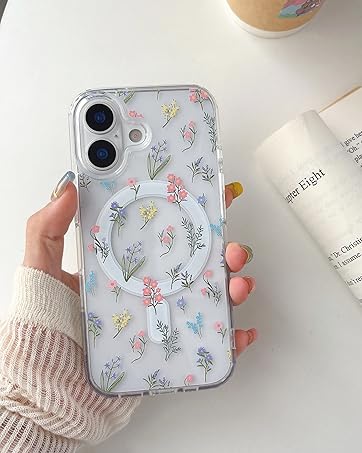 Clear Floral Phone Case