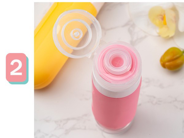 Travel Accessories with Clear Toiletry Bag,BPA Free Refillable Travel Accessories for Shampoo