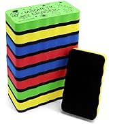 IHPUKIDI Dry Erase Eraser, Magnetic Whiteboard Eraser 8 Pack White Board Erasers, Dry Eraser for ...