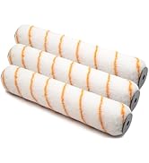 ROLLINGDOG 12 inch Paint Roller Covers - 1/2" Nap Large Paint Roller Sleeves for Ceiling,Wall,Flo...