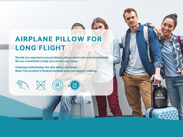 inflatable airplane pillow