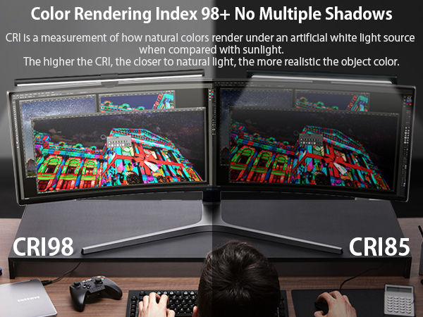 3 Color LED Monitor Light Bar