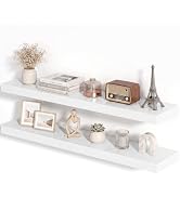 Fun Memories 36Inch Floating Shelves for Wall, 8 Inch Deep Shelves for Bathroom|Bedroom|Kitchen, ...