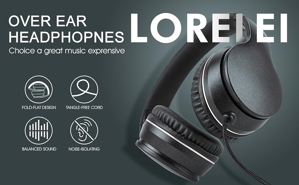 black headphones