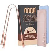 MasterMedi Tongue Scraper with Case Easy to Use Tongue Scraper for Adults, Tongue Cleaner for Ora...