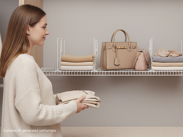 wire shelf dividers