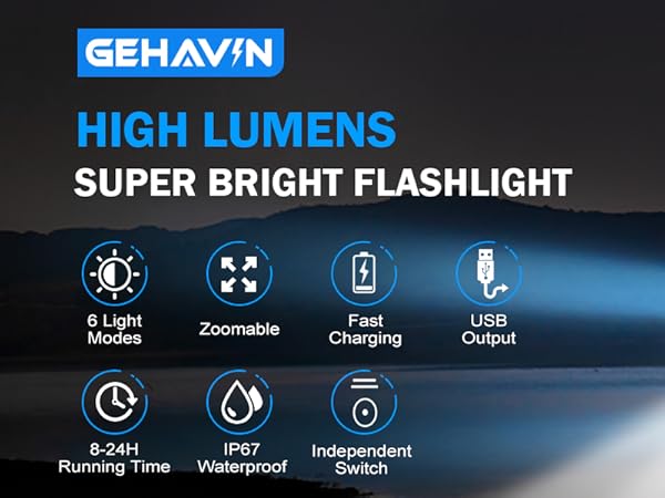 Flashlights 2000000 High Lumens