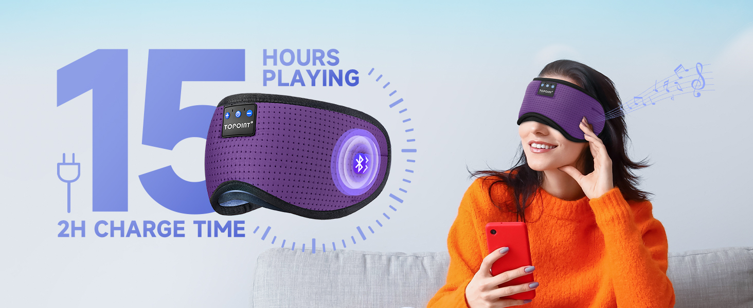 sleep mask with bluetooth headphones