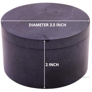 Marble Round Salt Box Container Storage