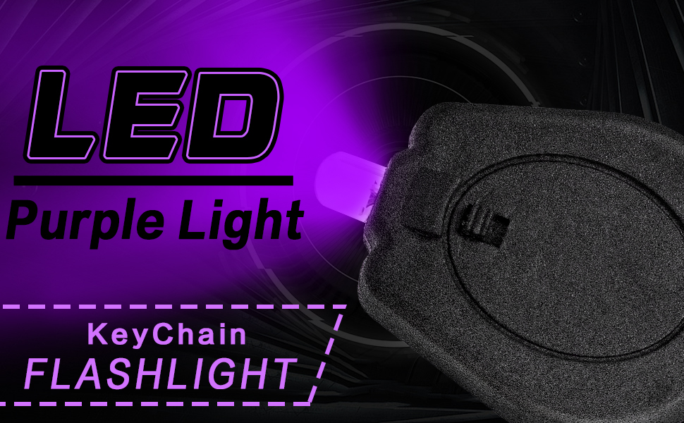 Mini UV LED Keychain Flashlight