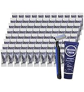 Shaving Razor Set, Disposable Individually Wrapped Manual Twin Blade Razors in Bulk Smooth Shavin...