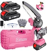 Mini Chainsaw Cordless 6-INCH, Portable Electric Power Pruning Saw, Rechargeable Battery Powered ...