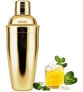 NewGF Cocktail Shaker,Drink Mixer with Built-in Strainer for Mixing Drinks Margaritas,Beginner Fr...