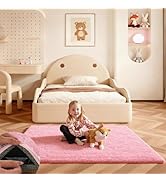 Ehayx Pink Rugs for Bedroom, 4x6 Soft Fluffy Small Area Rug for Living Room, Shag Bedside Carpet ...