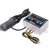 KETOTEK Temperature Humidity Controller Digital Thermostat Module 120V, Heating Cooling Humidific...