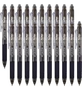 ParKoo Retractable Erasable Gel Pens Clicker Fine Point 0.7 mm, No Need for White Out, Black Ink ...