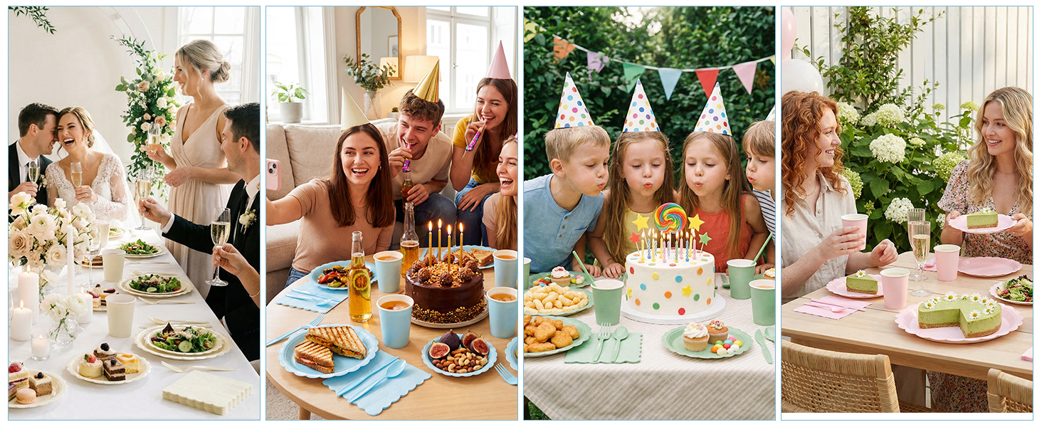 blue birthday decorations