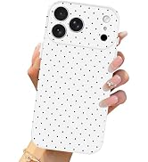Solanaluna Compatible with iPhone 17 Pro Max,Cute Aesthetic Polka Dot Design Full Camera Protecti...