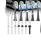 Water Flosser & Ultrasonic Electric Toothbrush Combo, 600ML Water Dental Flosser Toothbrush with ...