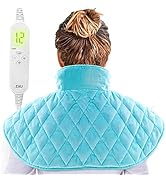 Weighted Heating Pad for Neck and Shoulder Pain Relief,2lb,Heated Neck Shoulder Wrap with 12 Heat...