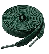 YFINE Flat Shoe Laces for Sneakers: 2 Pairs 9 MM Wide Thick Athletic Shoelaces