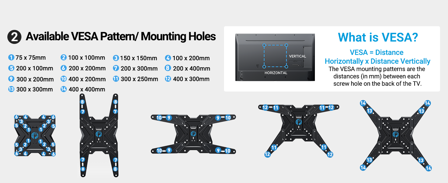 PIMF11 TV WALL MOUNT