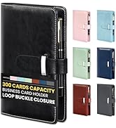 Sooez 300 Capacity Business Card Holder Organizer, Professional Business Card Holder Case Book wi...