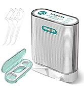 Floss Dispenser with Dental Floss Picks,LIAMOSS Flossers for Adults & Children,98 Count Floss Thr...