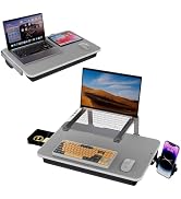 Large Lap Desk for Laptop with Phone Holder, Elevated Laptop Stand for Bed, FIts up to 17" Laptop...