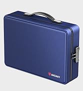 Fireproof Document Box Hard Shell Important Organizer case safe bag File Briefcase Laptop business