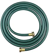 Darnassus PVC Garden Hose 1/2 Inch Green Heavy Duty Water Hose with Solid Brass Fittings,No Leaki...