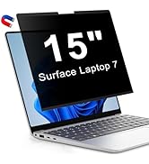 LUSA DESIGN Magnetic Privacy Screen for 15 Inch Microsoft Surface Laptop 7, Removable Anti Glare ...