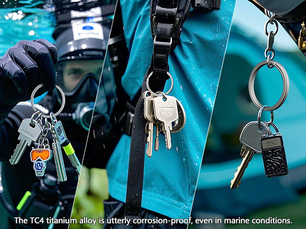 titanium key ring