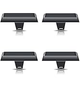 Tingtio Stocking Holders for Mantle, Set of 4 Christmas Stoking Holder Black Weighted Flat Stocki...
