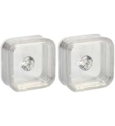 Zhuluck 2Pcs 40mm Plastic Jewelry Box, Modern 3D Floating Display Case and Travel Case Jewelry Bo...