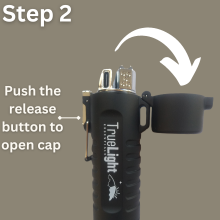 Windproof lighter instruction step two