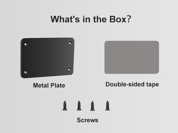 Magnetic Wireless Backup Camera Plate for Non-Metal Vehicles