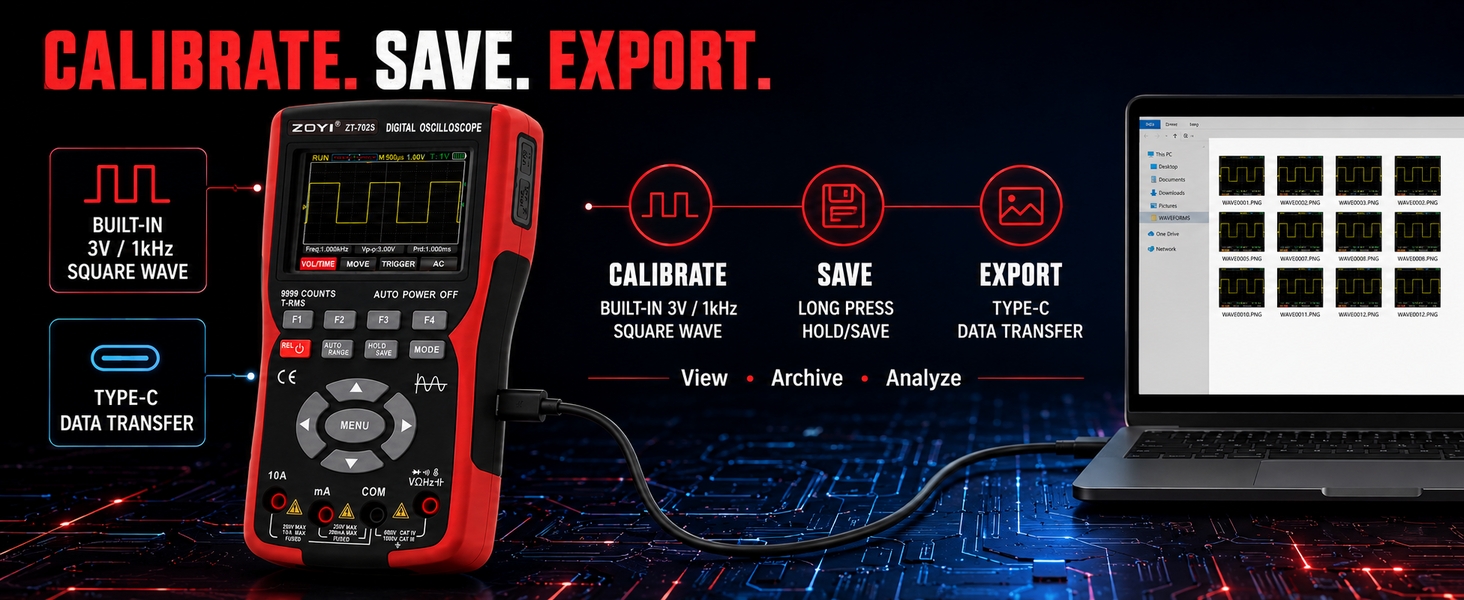 ZT-702S 2 IN 1 OSCILLOSCOPE MULTIMETER