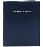 BookFactory Lab Notebook/Laboratory Notebook - 96 Pages (.25" Grid Format) 8 7/8" x 11 1/4", Blue...