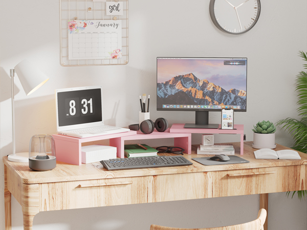 Dual Monitor Stand Riser