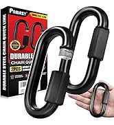 PAMAZY 2PCS 4.2” Heavy Duty Chain Quick Links, 2500 LBS Weight Capacity, Durable, Anti-Rust, High...