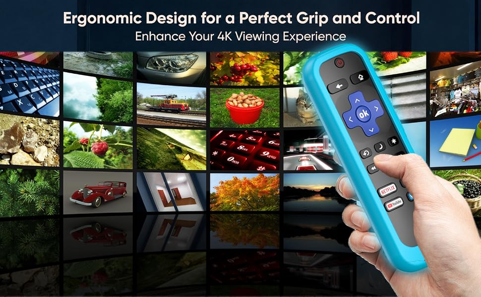 roku remote cover case glow in the dark tv tcl tlc roko rem0te ruko roco rolu rukuo ruku hisense