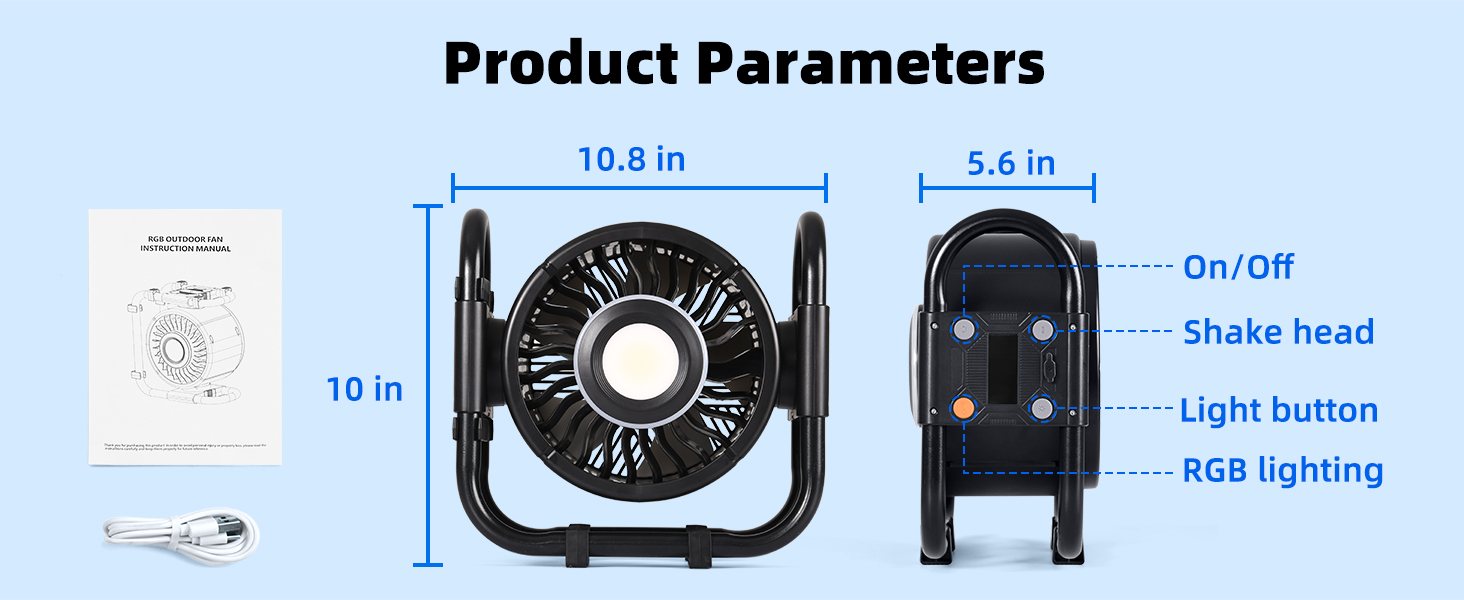 Portable Outdoor Oscillating Fan