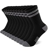 Comfoex 10 Pairs Boys Socks Crew Long Athletic Socks 4-6 6-8 8-10 Years Old Calf Sports Socks For...