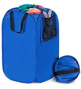 HOUSE AGAIN Upgraded Polyester Pop Up Laundry Hamper, Collapsible Laundry Baskets with Durable Ha...