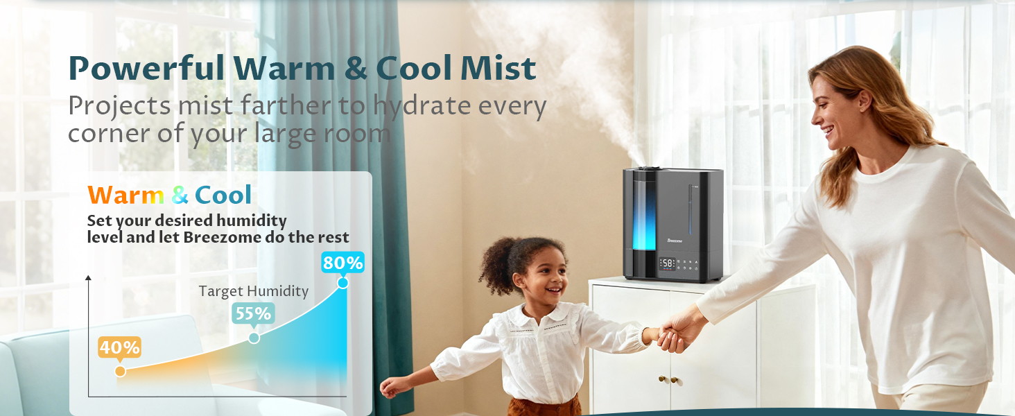 Humidifier for Bedroom Large Room