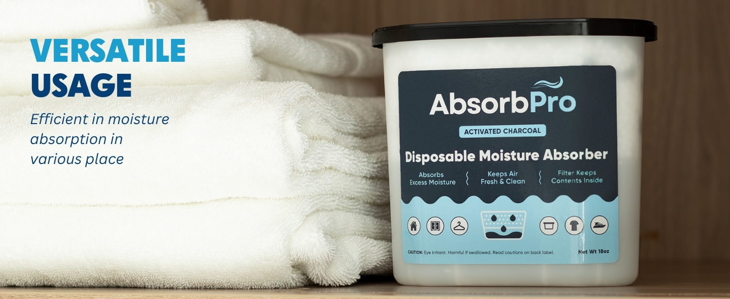 versatile usage charcoal absorber tub 18 oz