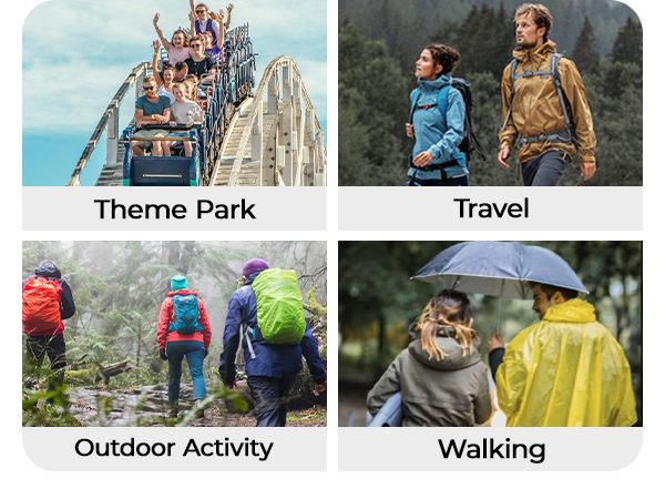 rain ponchos family pack